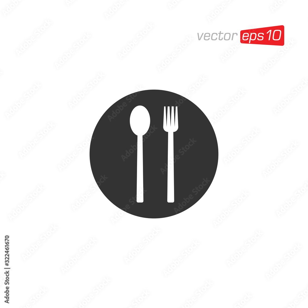 Cutlery Restaurant Icon Design Vector Cutlery Restaurant Icon Design Vector