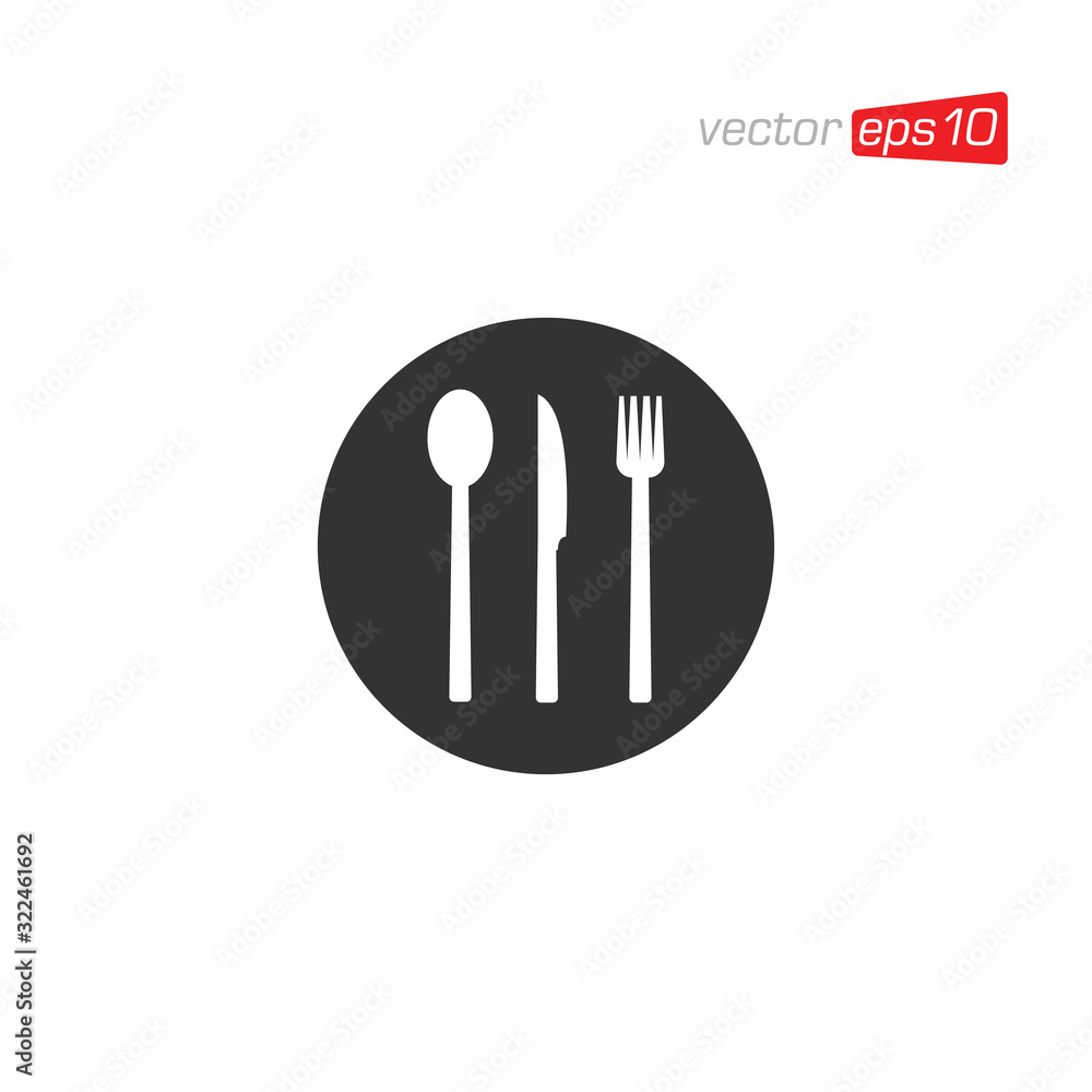 Cutlery Restaurant Icon Design Vector