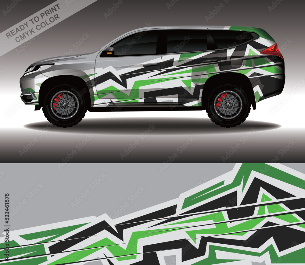 Car wrap decal design vector, custom livery race rally car vehicle sticker and tinting. Car wrap decal design vector, custom livery race rally car vehicle sticker and tinting.