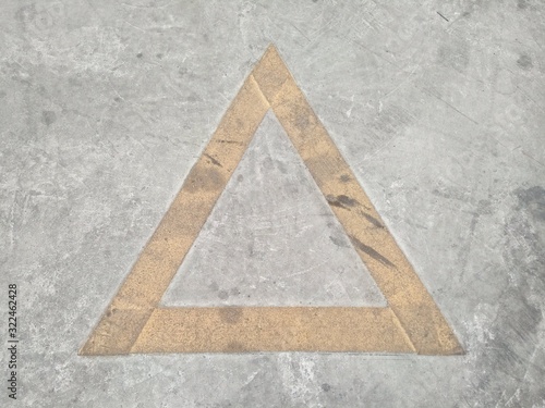 floor mortar arrow Yellow cement concrete