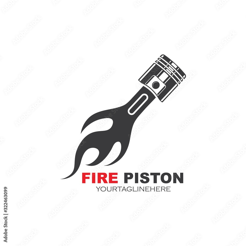 Obraz premium piston vector icon illustration design