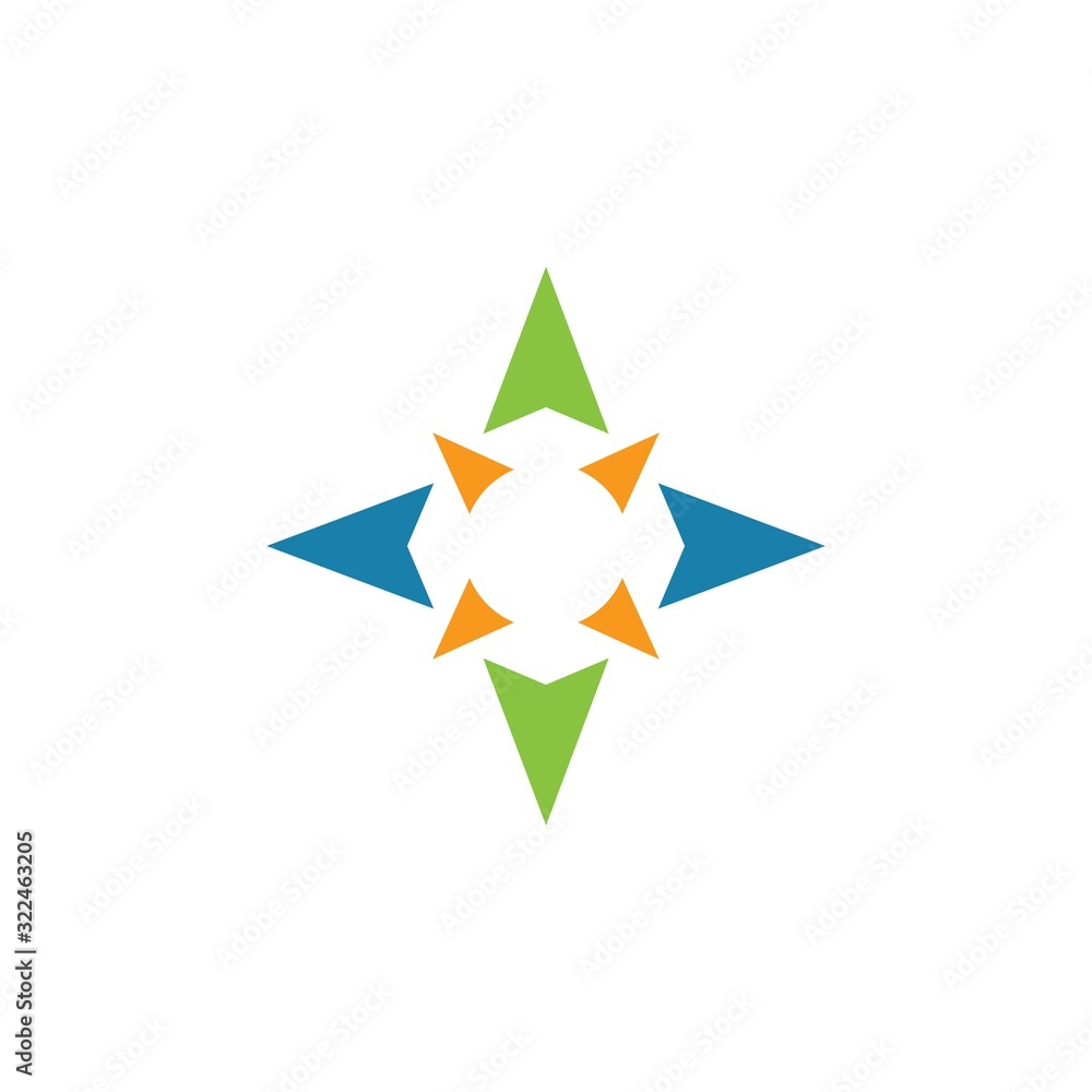 compass logo vector tempate ilustration compass logo vector tempate ilustration