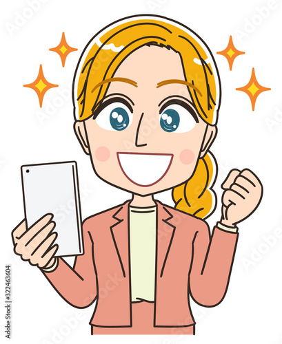 英語 英会話 先生 外国人 金髪 女性 イラスト マンガ