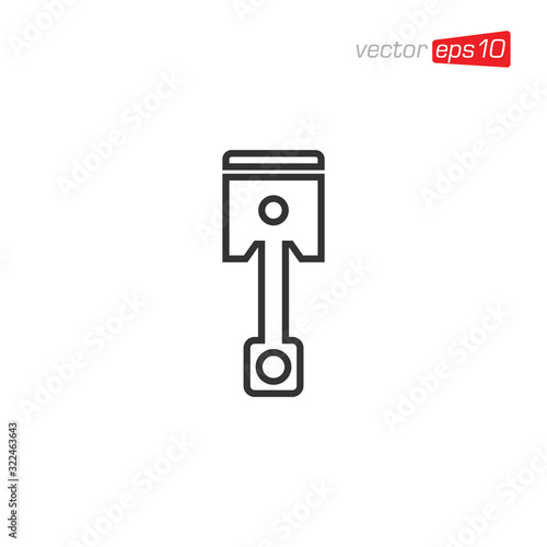 Piston Icon Logo Design Vector