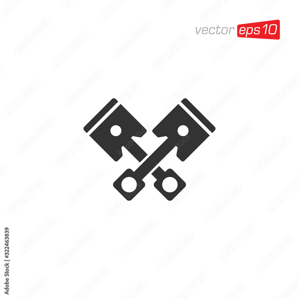 Piston Icon Logo Design Vector