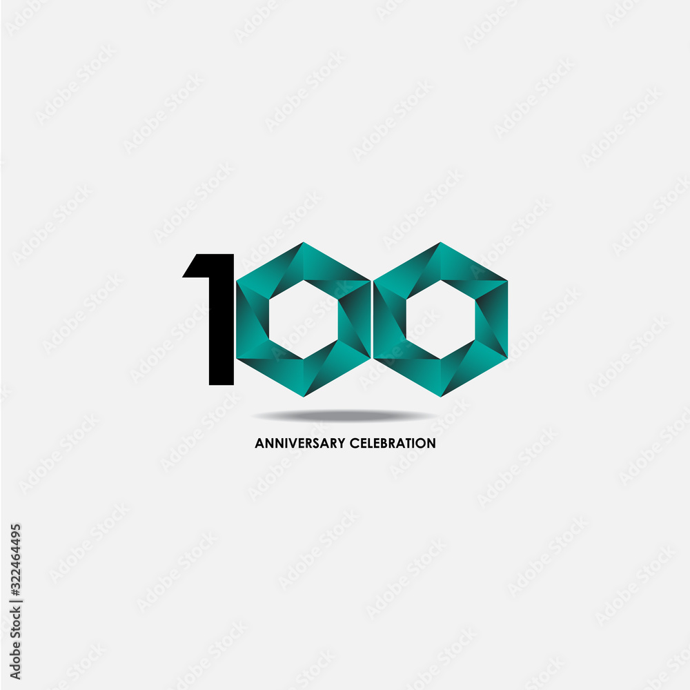 100 Years Anniversary Celebration Vector Template Design Illustration 100 Years Anniversary Celebration Vector Template Design Illustration