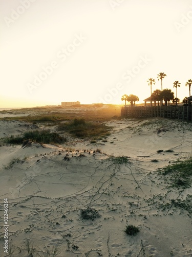sunset on the beach