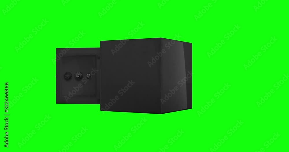 Black Security safe box personal deposit strong box chest open ...