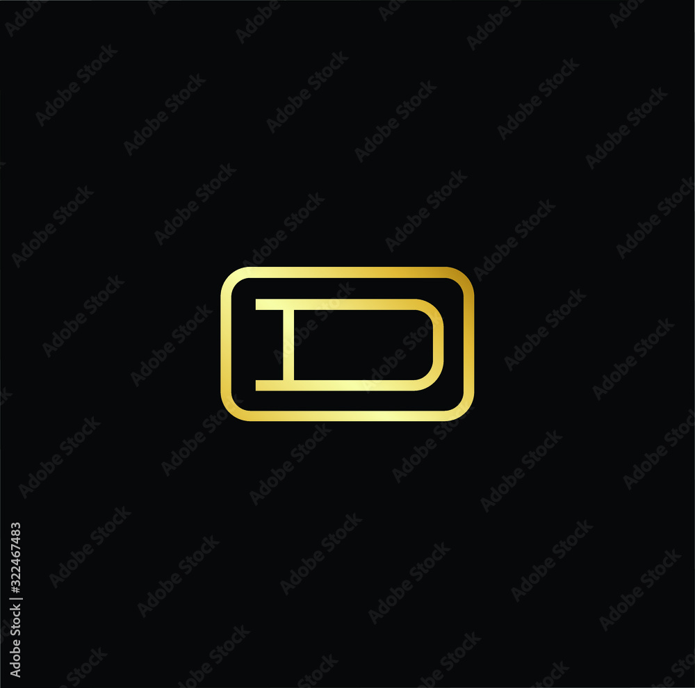 Outstanding professional elegant trendy awesome artistic black and gold color AD DA initial based Alphabet icon logo. Outstanding professional elegant trendy awesome artistic black and gold color AD DA initial based Alphabet icon logo.