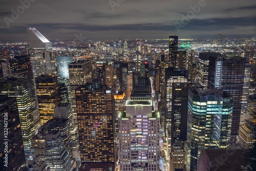 ニューヨーク夜景 ： トップ オブ ザ ロック から