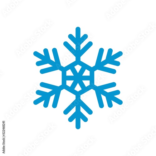 Vector snowflakes Icon template black color editable. Vector snowflakes Icon symbol Flat vector illustration for graphic and web design.