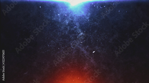 Light Flare Dark Crack Wall Abstract Background. Wall Fractal Noise Background Texture.