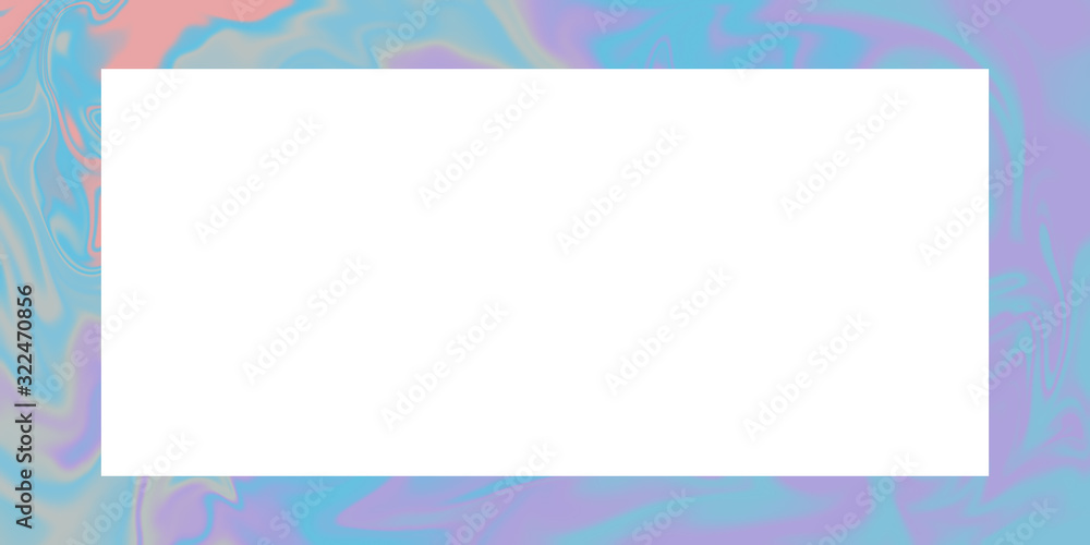An abstract iridescentwavy border background image.