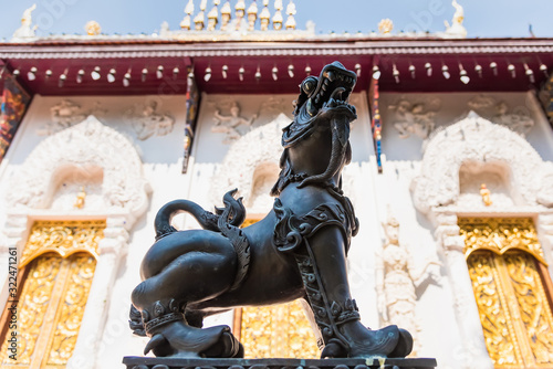 Chiang Mai , Thailand - January, 18, 2020 :Wat Pa Dara Phirom is a 100 years old royal temple in upcountry located in Mae Rim This is one of the most significant temples in Chiang Mai photo