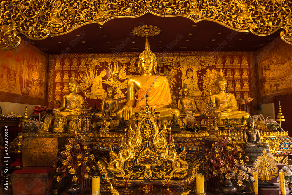 Chiang Mai , Thailand - January, 18, 2020 : Dok Kham Temple in Chiang Mai Thailand.
