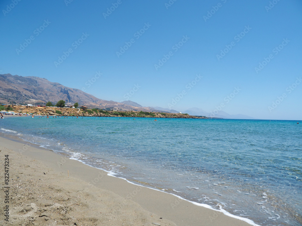 Greece Crete island South Crete Frangokastelo beach