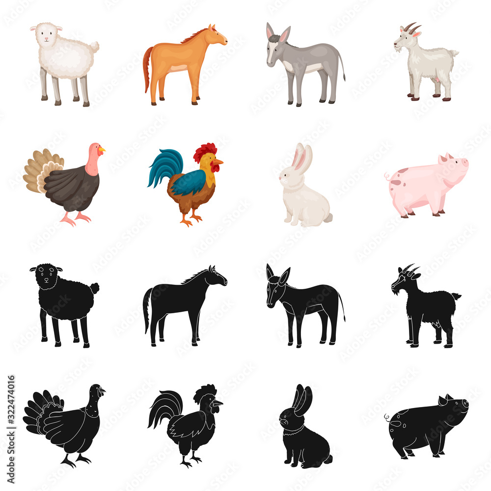 Vector design of breeding and kitchen sign. Set of breeding and organic stock symbol for web. Vector design of breeding and kitchen sign. Set of breeding and organic stock symbol for web.