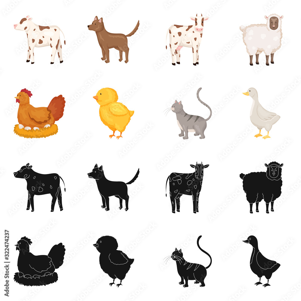 Vector design of breeding and kitchen logo. Collection of breeding and organic vector icon for stock. Vector design of breeding and kitchen logo. Collection of breeding and organic vector icon for stock.