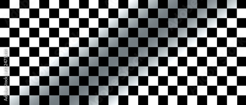 white and black checkered flag for racing background and texture.