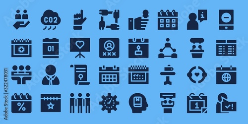 meeting icon set