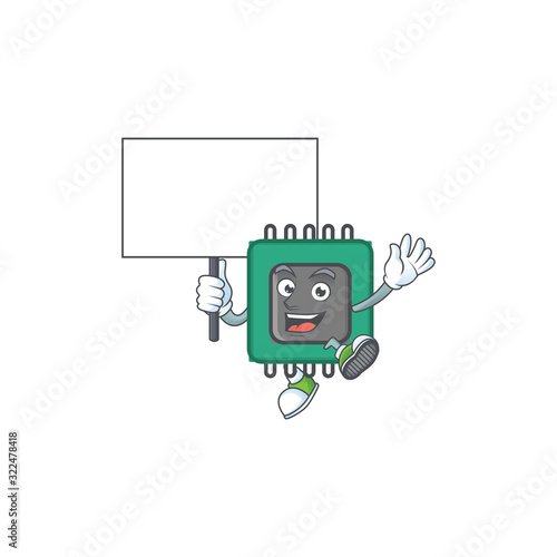 A picture of RAM cartoon character with board