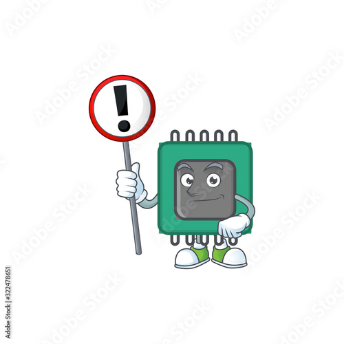 Cartoon character design of RAM rise up a broad