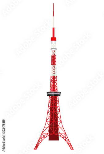 東京タワー　日本　電波塔　アイコン