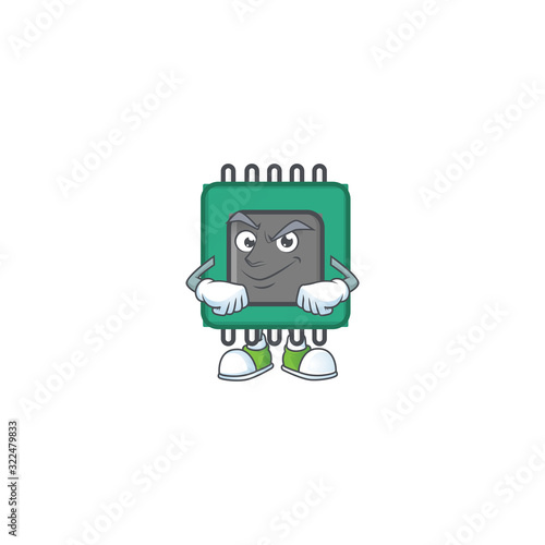 RAM mascot icon design style with Smirking face
