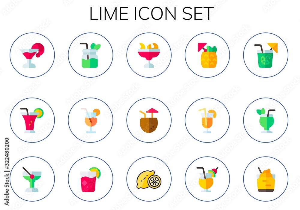lime icon set lime icon set