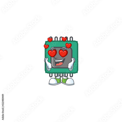 A romantic RAM cartoon mascot design style