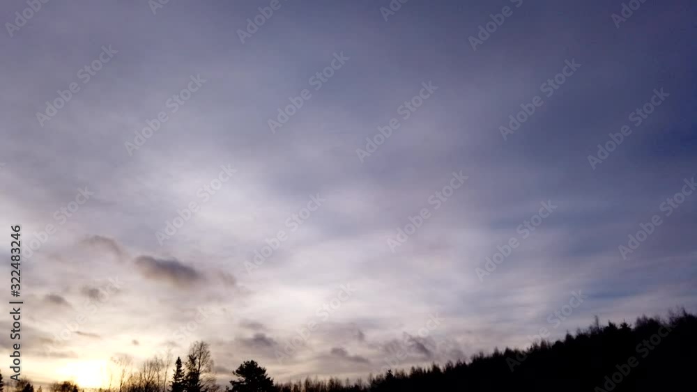 Motionlapse of clouds over tree tops turning right Motionlapse of clouds over tree tops turning right