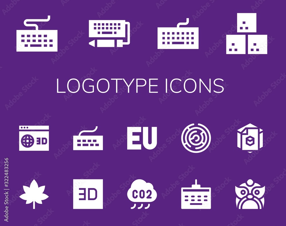 logotype icon set