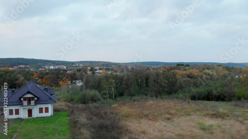 Wallpaper Mural Aerial shot of Kolbudy village in Pomeranian Voivodeship, part od cassubia in Poland. Torontodigital.ca