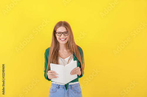 Beautiful young woman with ...