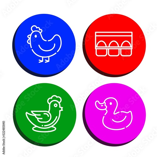 livestock icon set