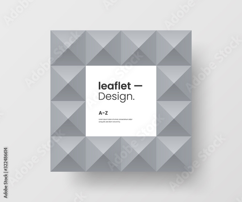 Amazing business advertisement vector mural art square banner mock up. Modern corporate abstract geometric illustration design layout background. Company identity quadrangle texture brochure template.