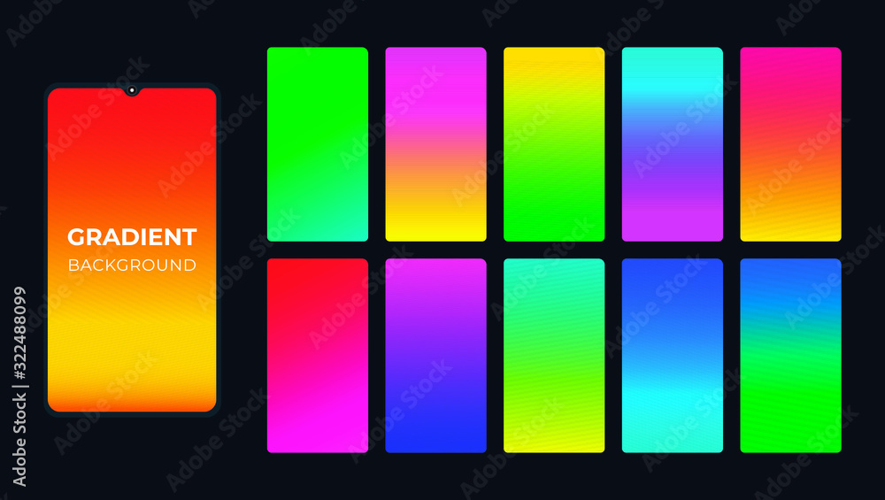 Vibrant colourful gradient background