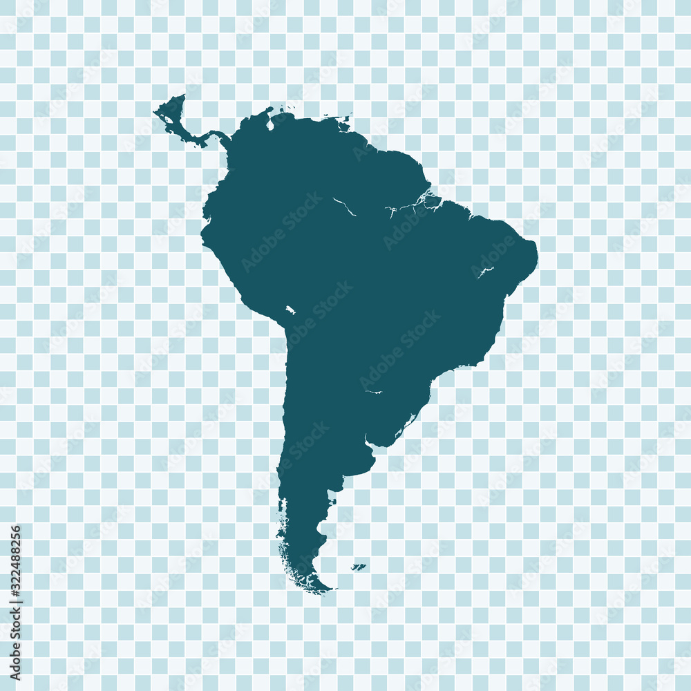 map of South America