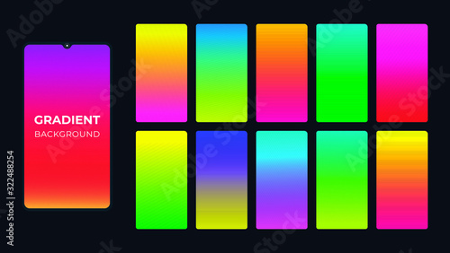 Vibrant colourful gradient background