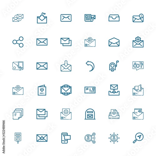 Editable 36 send icons for web and mobile