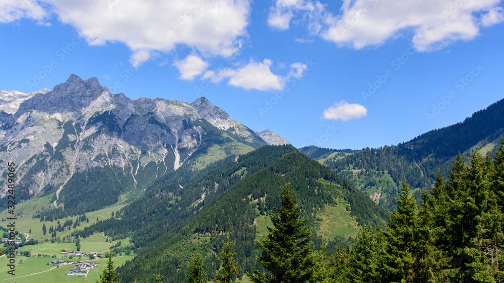 landscape in the mountains Werfenweng Austria