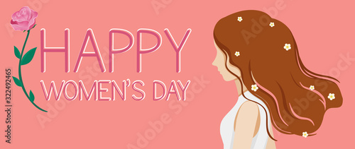 Background template for happy women day