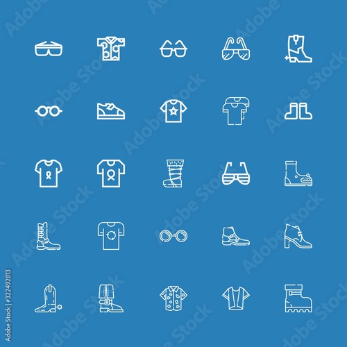 Editable 25 stylish icons for web and mobile