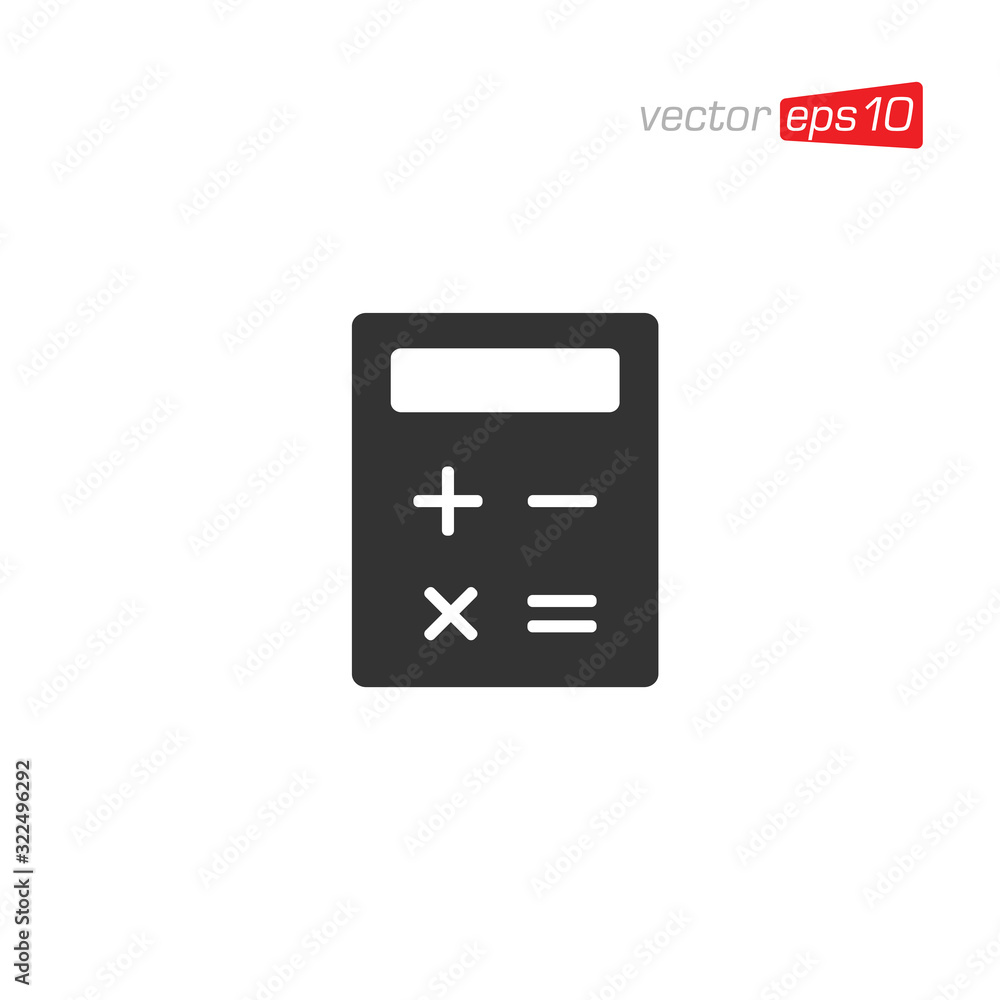 Calculator Icon Logo Design Vector