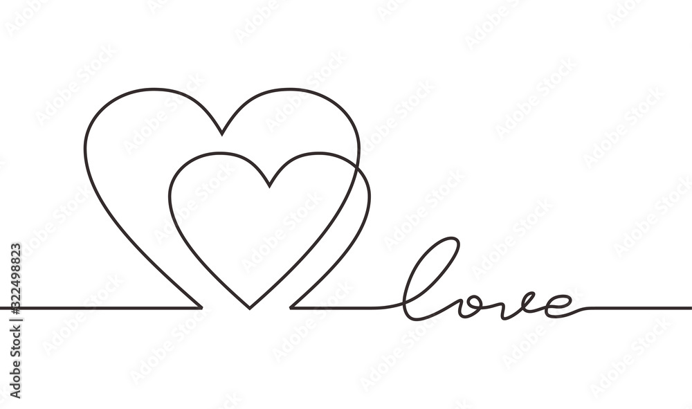 Heart scribble drawing. Continuous one line, hand drawn sketch vector  illustration. Minimalism design for banner, background, and poster. Romantic  and love symbols. 1958725 Vector Art at Vecteezy