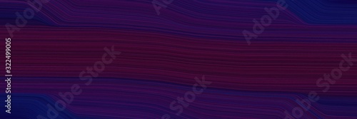 modern banner with very dark blue, very dark magenta and midnight blue colors. dynamic curved lines with fluid flowing waves and curves