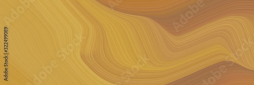 modern header design with peru  sienna and sandy brown colors. dynamic curved lines with fluid flowing waves and curves