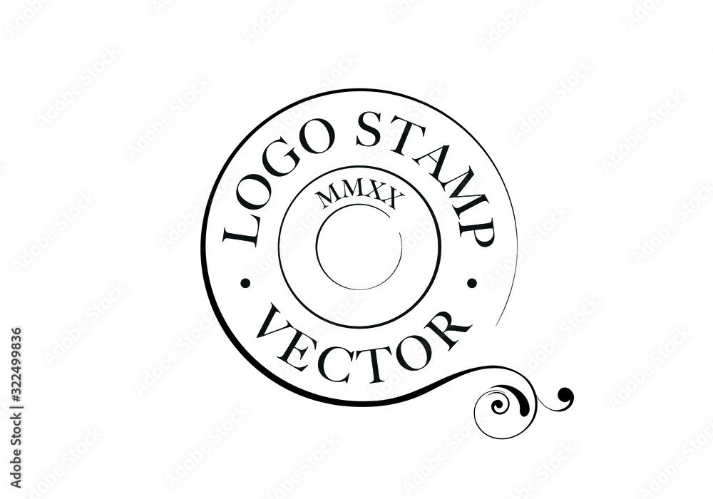 Vintage logo stamp