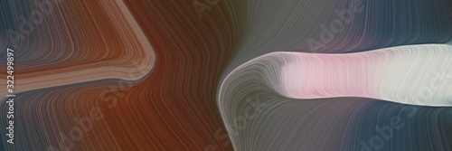 artistic header with old mauve, silver and pastel brown colors. dynamic curved lines with fluid flowing waves and curves