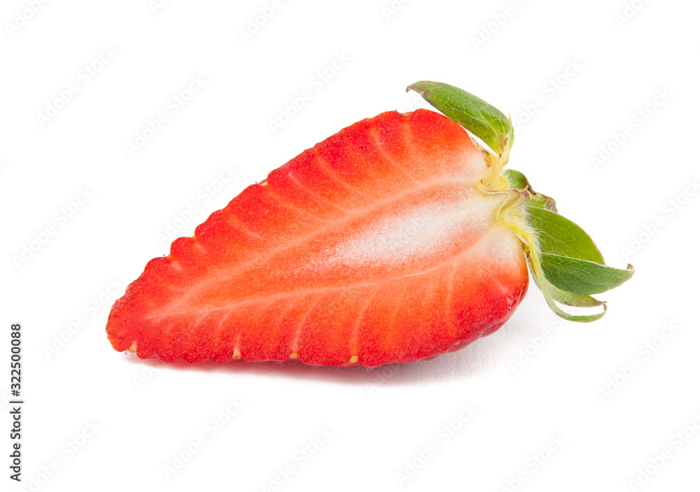Half strawberry texture close up and isolated Half strawberry texture close up and isolated